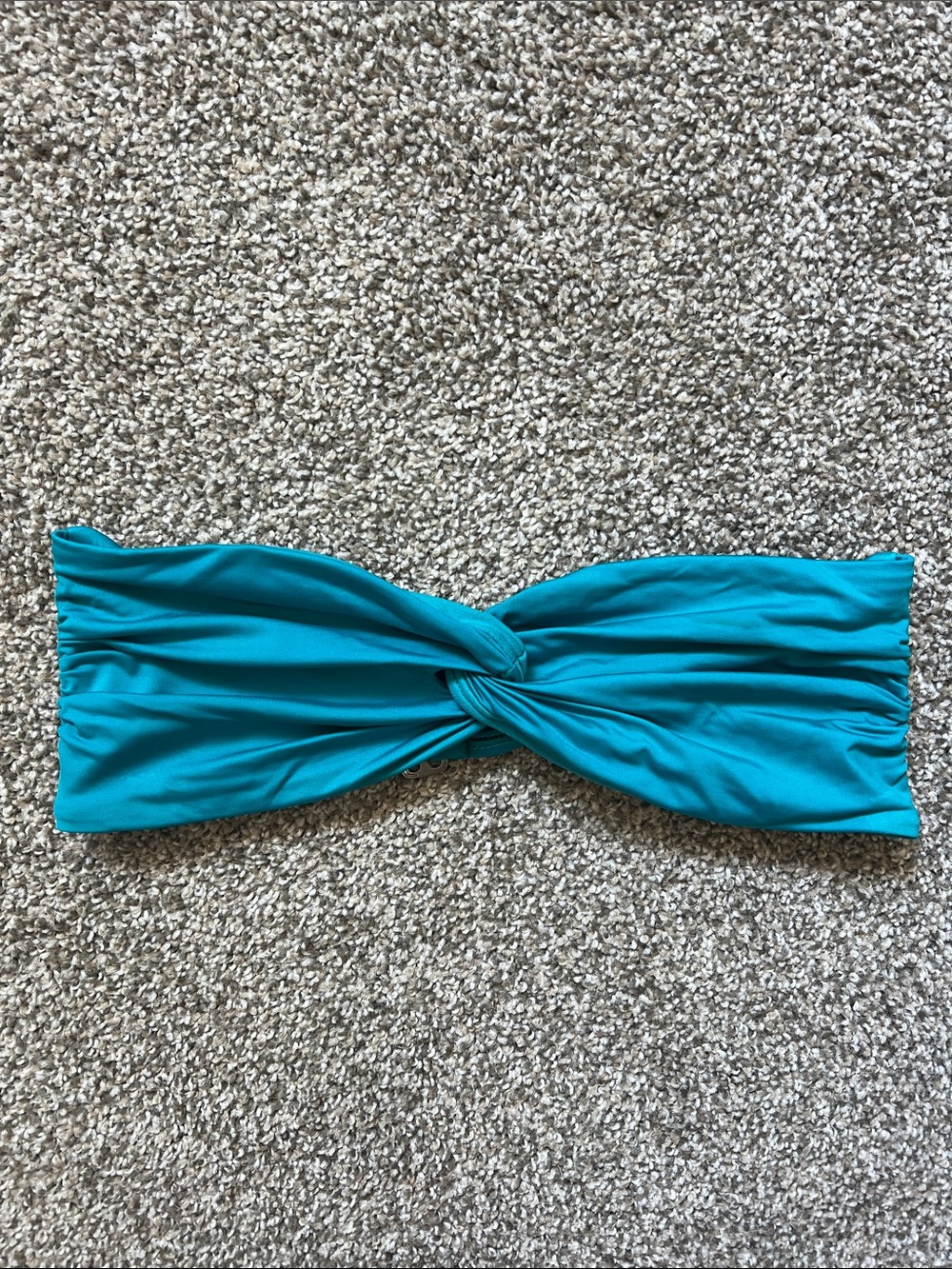 Teal Twist-Front Bikini Top women’s small